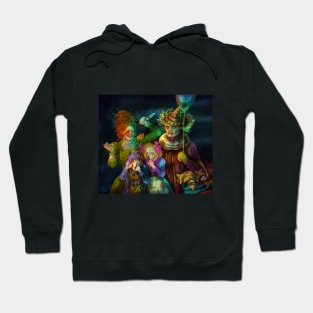 Scary Clowns Family Portrait Hoodie